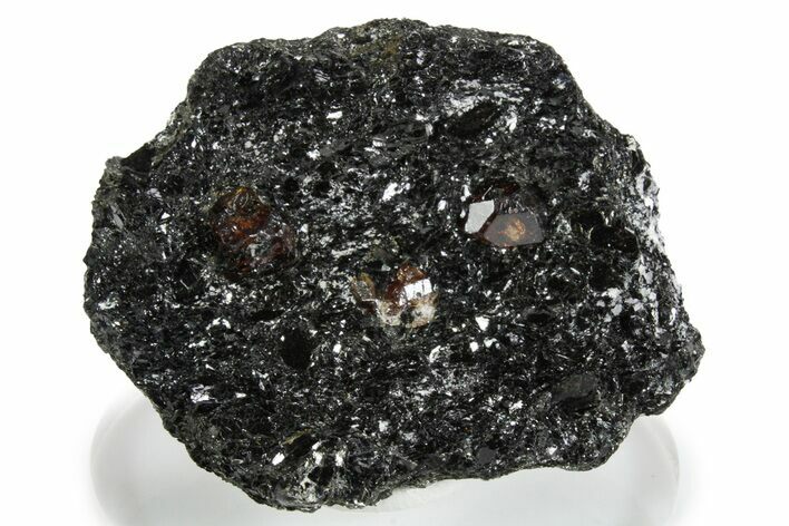 Fluorescent Zircon Crystals in Biotite Schist - Norway #351543